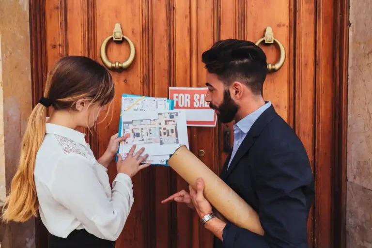 real-estate-agents-working-building-s-main-entrance_23-2147650201